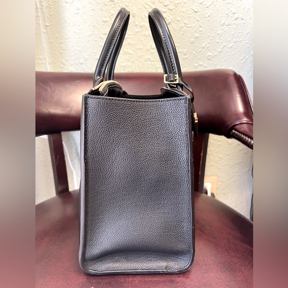 Leather & Python Top Handle Handbag - image 4